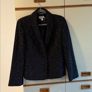 Talbots Black Textured Blazer